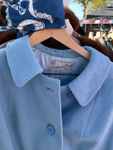 Load image into Gallery viewer, Blue wool vintage swing coat
