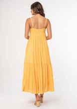 Load image into Gallery viewer, Bohemian Crochet Tiered Maxi Dress: Sherbert / L
