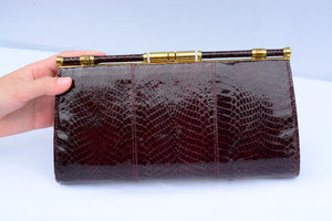 Clutch Purse Vintage Snakeskin