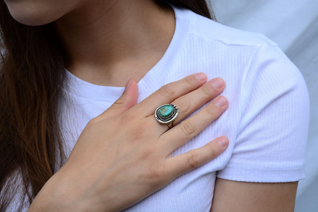 Ring Vintage Turquoise Silver
