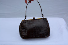 Load image into Gallery viewer, Purse Croc leather- Vintage Lesco
