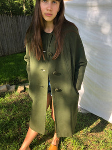 Coat-ladies hunter Green vintage coat