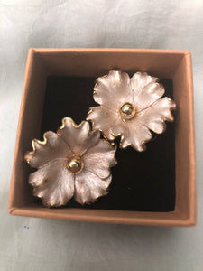 Earrings Vintage costume- flowers