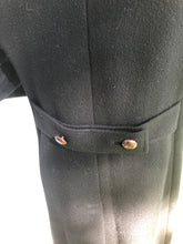 Load image into Gallery viewer, Coat-ladies Black 3/4 length vintage 80’s Wool pea coat
