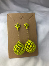 Load image into Gallery viewer, 60’s dangle neon earrings
